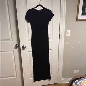 Mango Black Bodycon Maxi Dress for Night Out